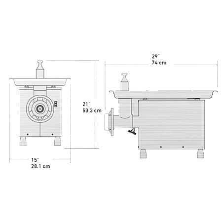 Molino De Carne Protek MPK-22 – Direyco Refrigeracion